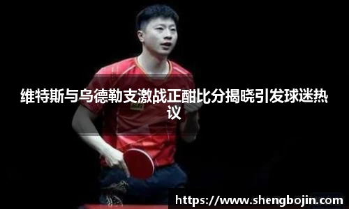 维特斯与乌德勒支激战正酣比分揭晓引发球迷热议